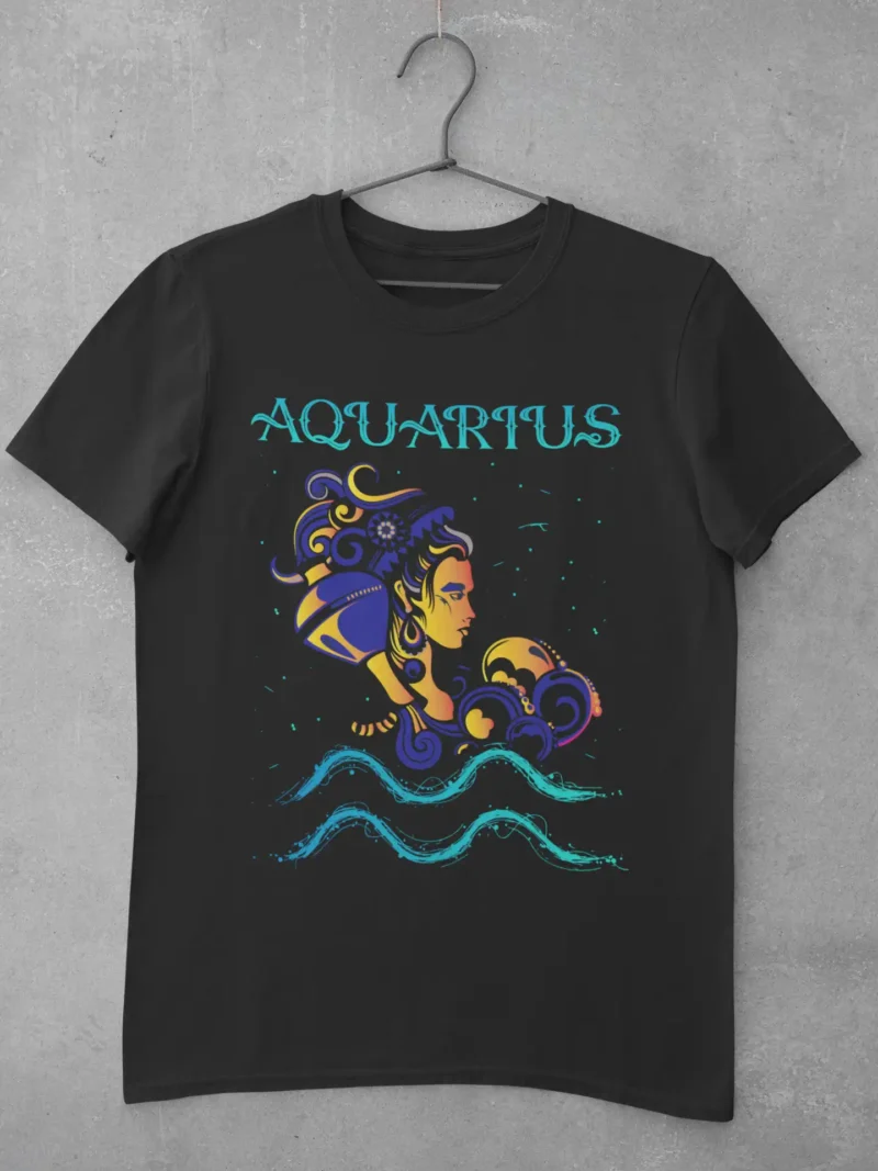 Mad4Street Aquarius Aura Unisex Tee – Bold, Visionary & Unique