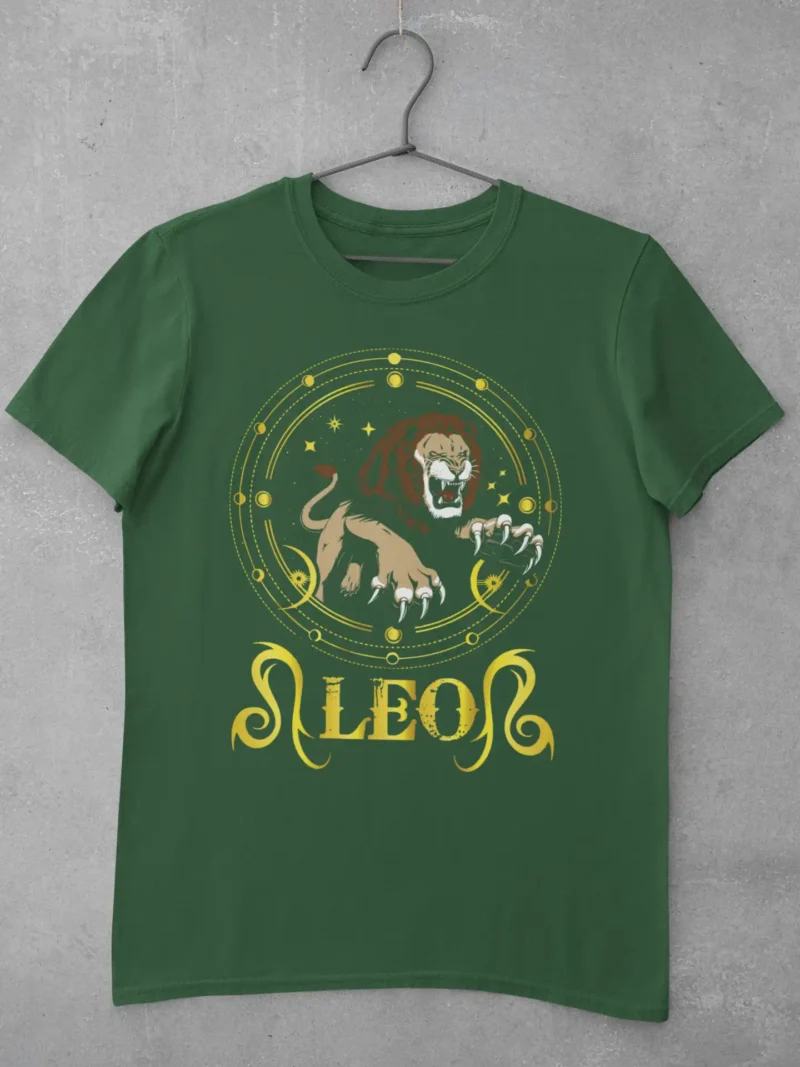 leo luxe tee bottle green