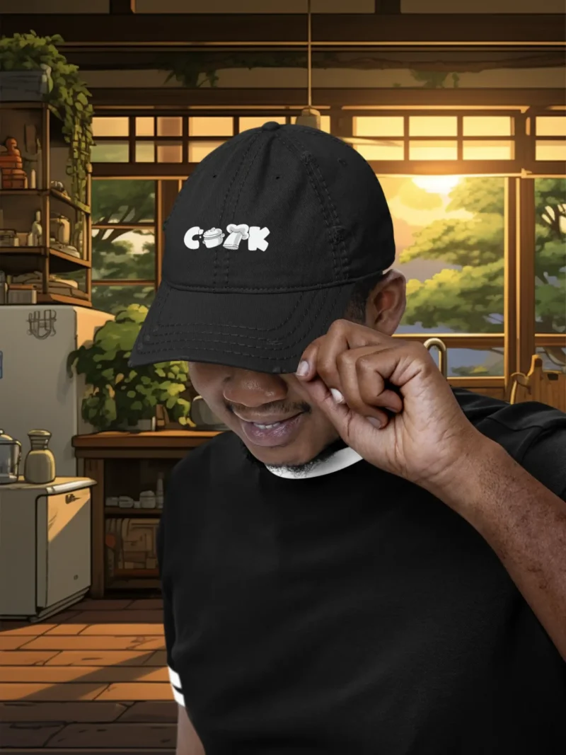 Cook Master Baseball Cap – Bold 'Cook' Graphic on Premium Cotton Fabric