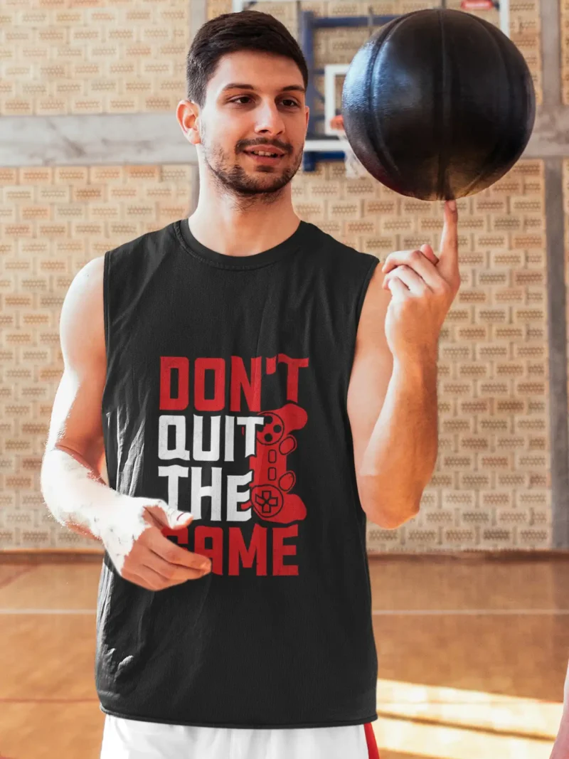 Mad4Street Don't Quit the Game Gym Vest – Bold Men's Gym Vest