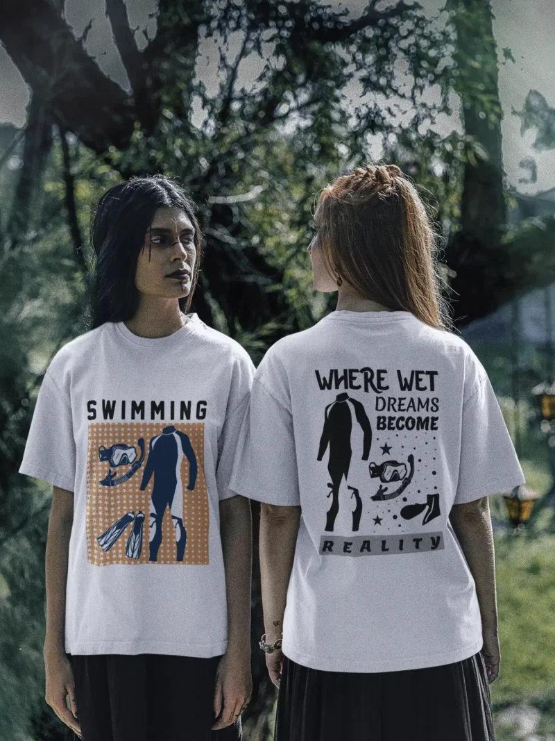 Swimming Dreams Oversized Tees 3