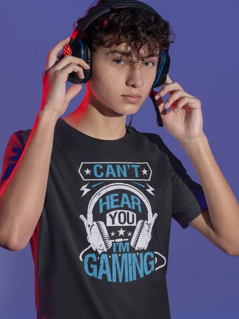 Can't Hear You, Im Gaming oversized t-shirt – gaming streetwear by Mad4Street