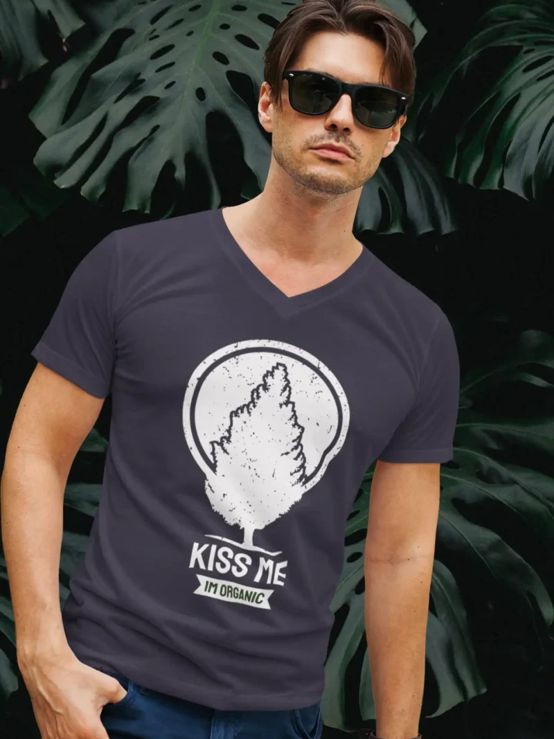 Kiss Me Im Organic V Neck Tee 2
