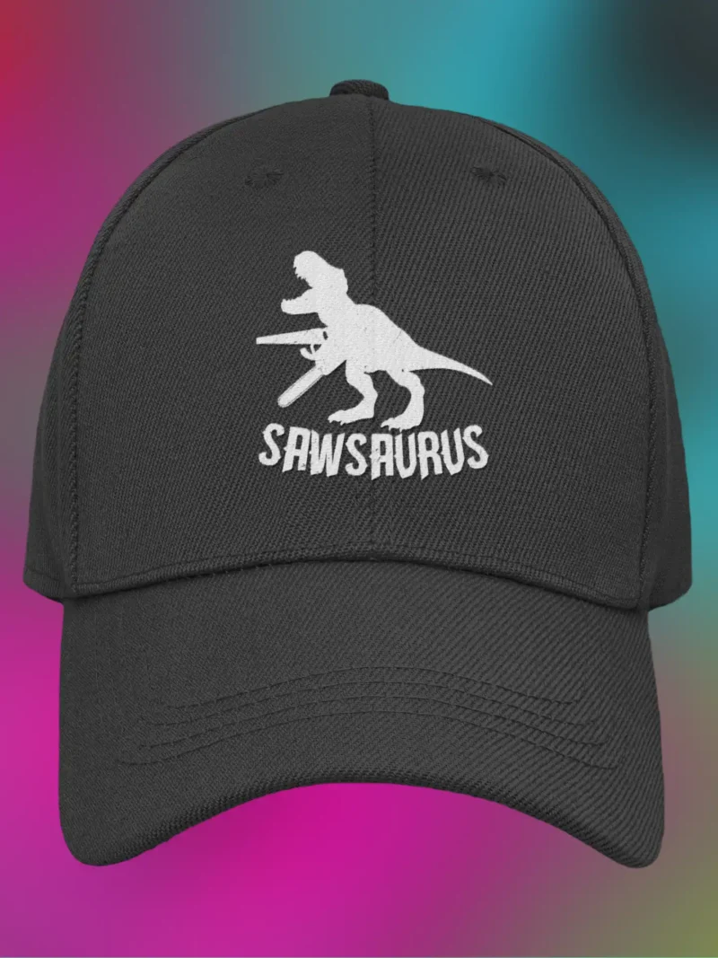 Sawsaurus Drill Cap – Bold Graphic Streetwear Headwear