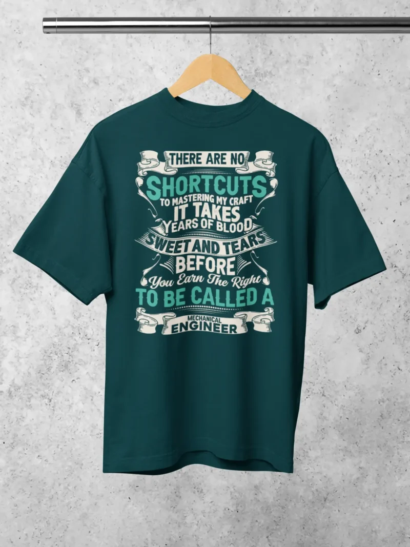 No Shortcuts Mechanical Engineer Oversized Tee 1 scaled