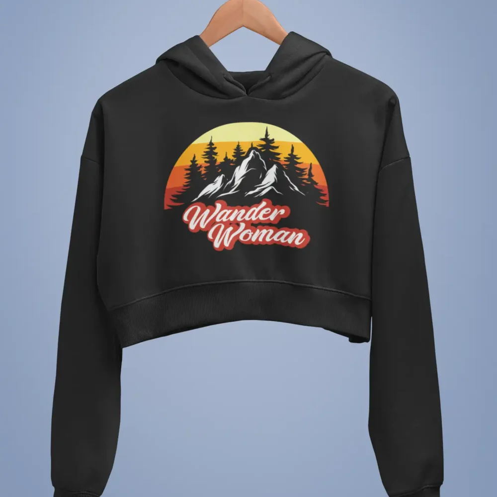 Wander Woman Crop Hoodie 2