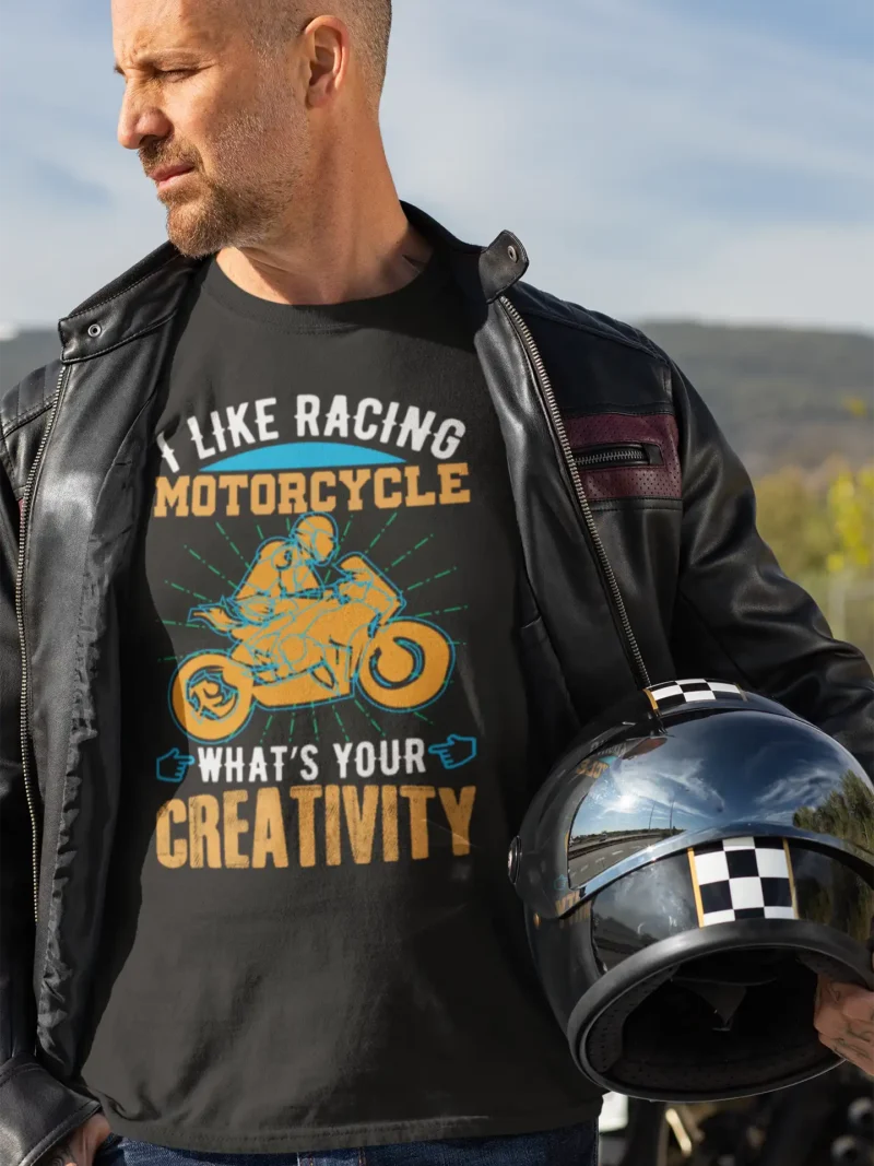 I Like Motorcycle Racing Unisex Tee by Mad4street