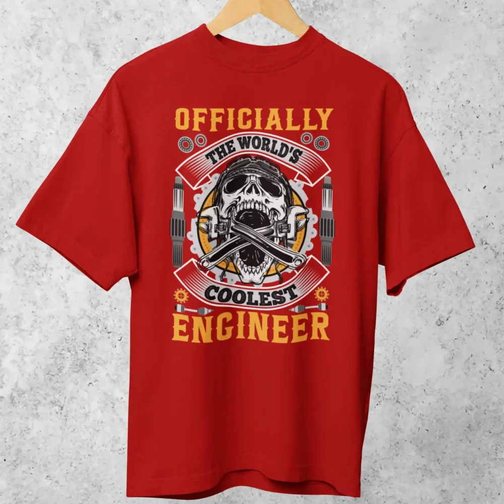 Worlds Coolest Engineer Oversized Tee 1 scaled