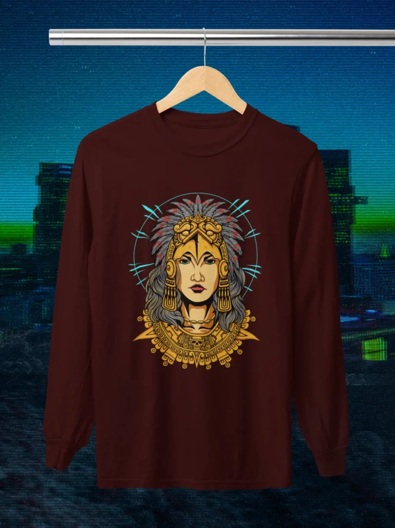 Aztec Royalty Full Sleeves Tee by Mad4Street