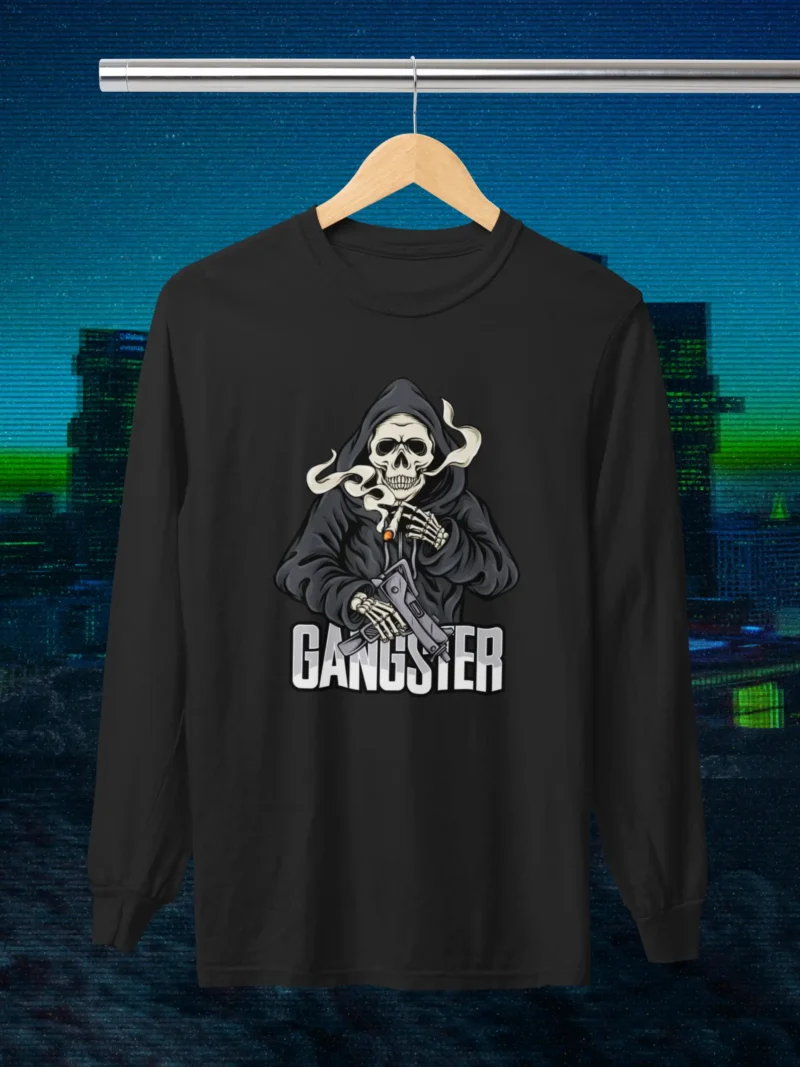 Gangster Reaper Full Sleeves tee – Mad4Street Unisex Cotton T-shirt