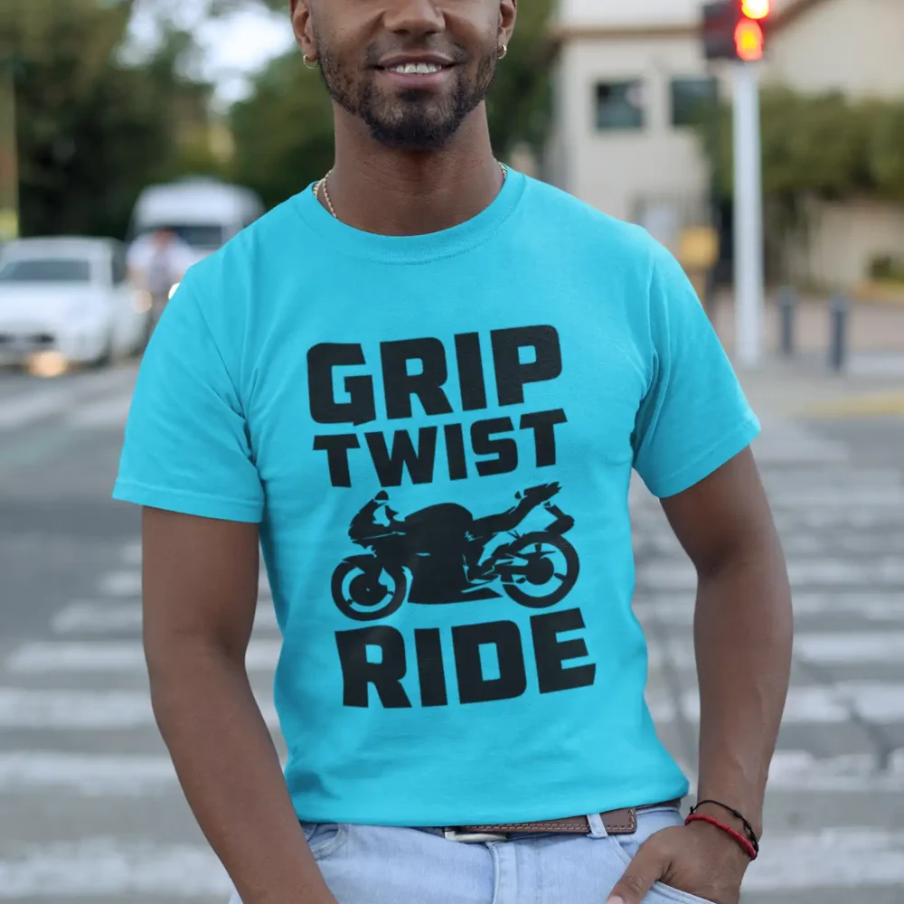 Grip Twist Ride Biker T Shirt 1