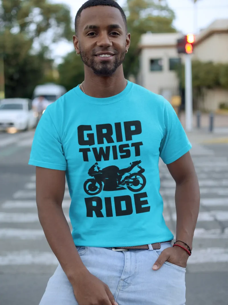 Grip Twist Ride Biker T Shirt 1