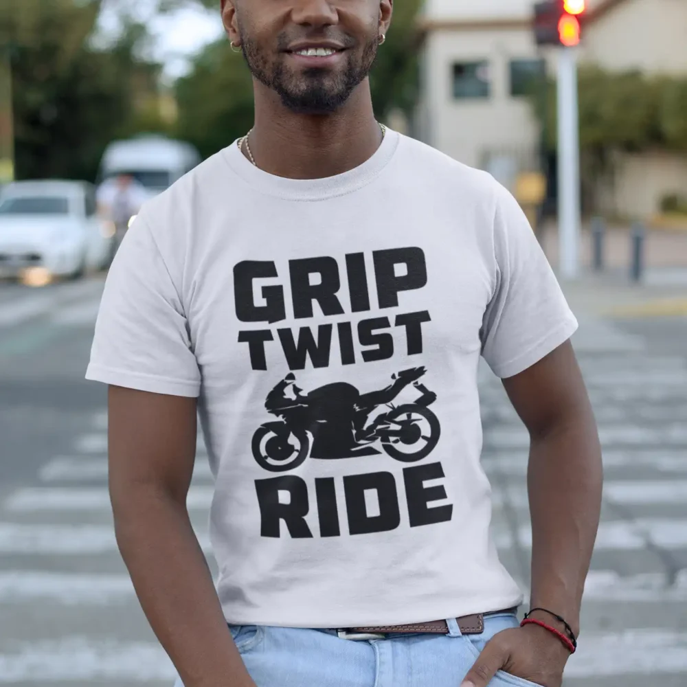 Grip Twist Ride Biker T-Shirt - Throttle meets fashion