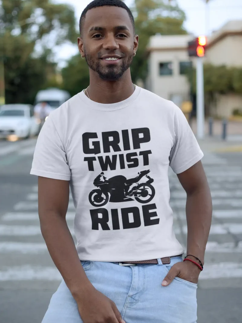 Grip Twist Ride Biker T-Shirt - Throttle meets fashion