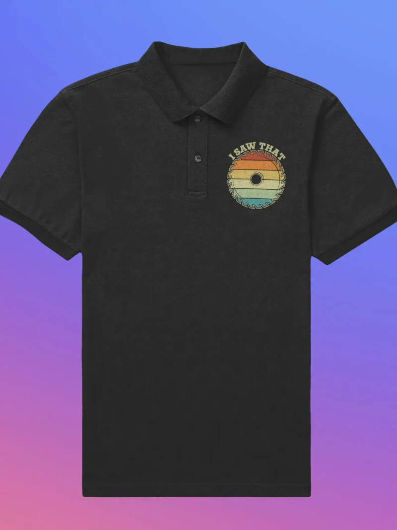 Bold I Saw That Unisex Polo T-Shirt With Retro Design