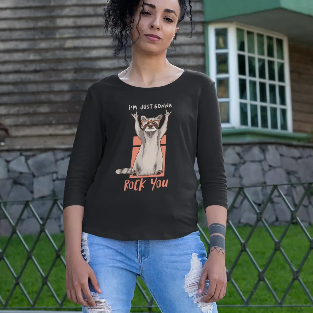 Rock You Raccoon Long Sleeve Tee 3