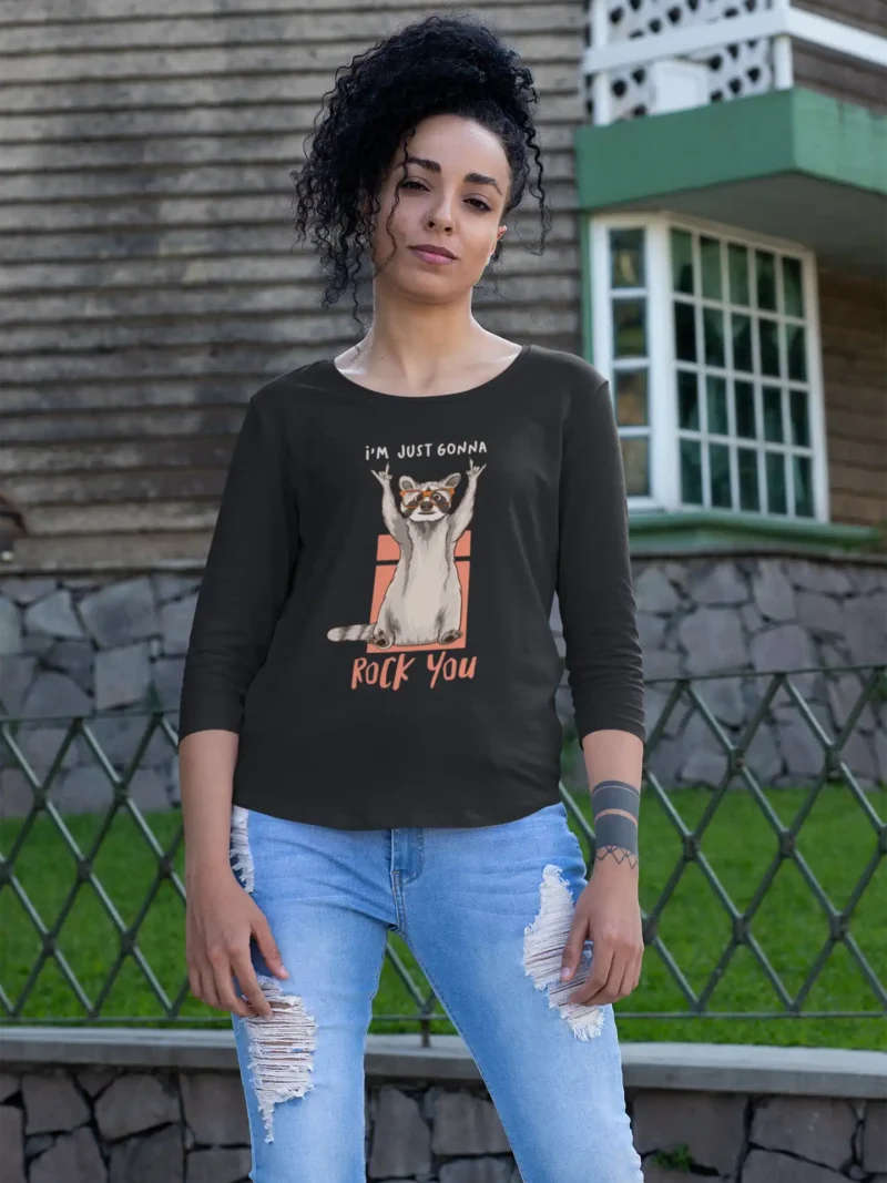 Rock You Raccoon Long Sleeve Tee 3