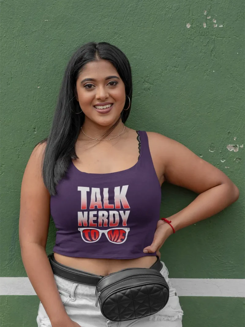 Talk Nerdy To Me Crop Tank 2