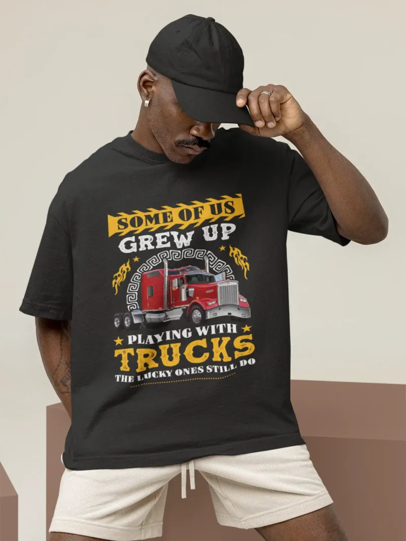 Truck Dreams Oversized T-Shirt – 240 GSM Cotton Tee for Hardcore Haulers | Mad4Street