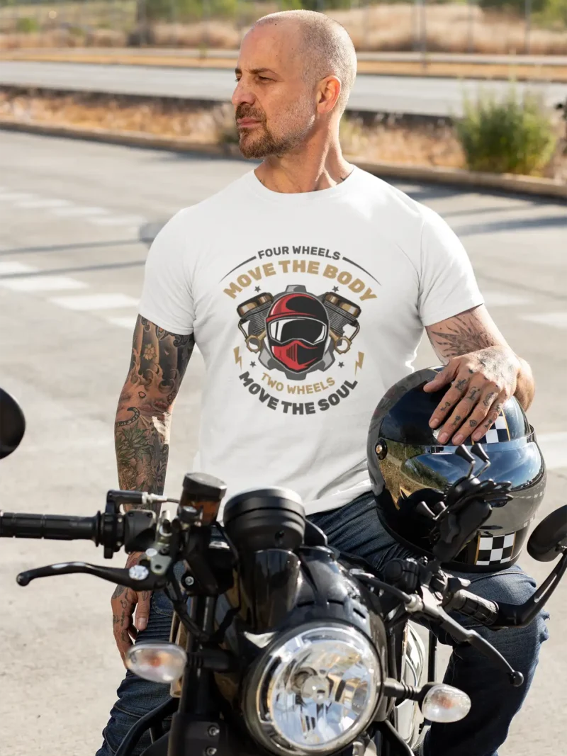Two Wheels Move the Soul Tee – Biker Spirit Edition from Mad4Street