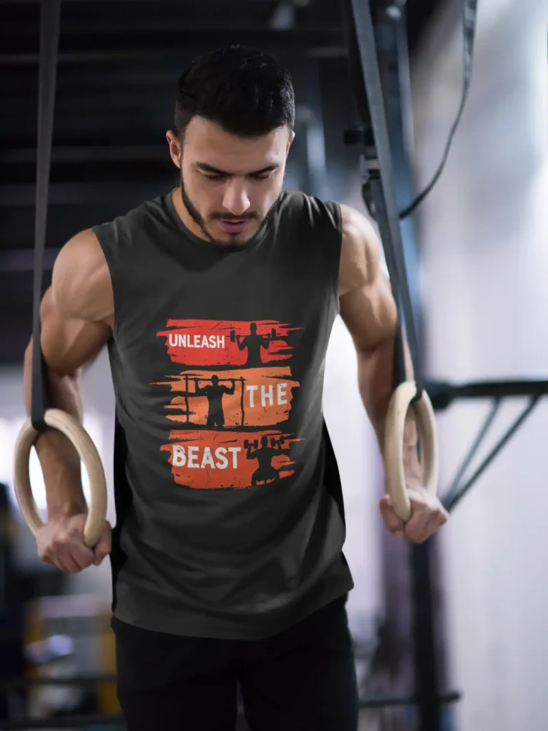 Unleash The Beast Gym Vest - No Excuses