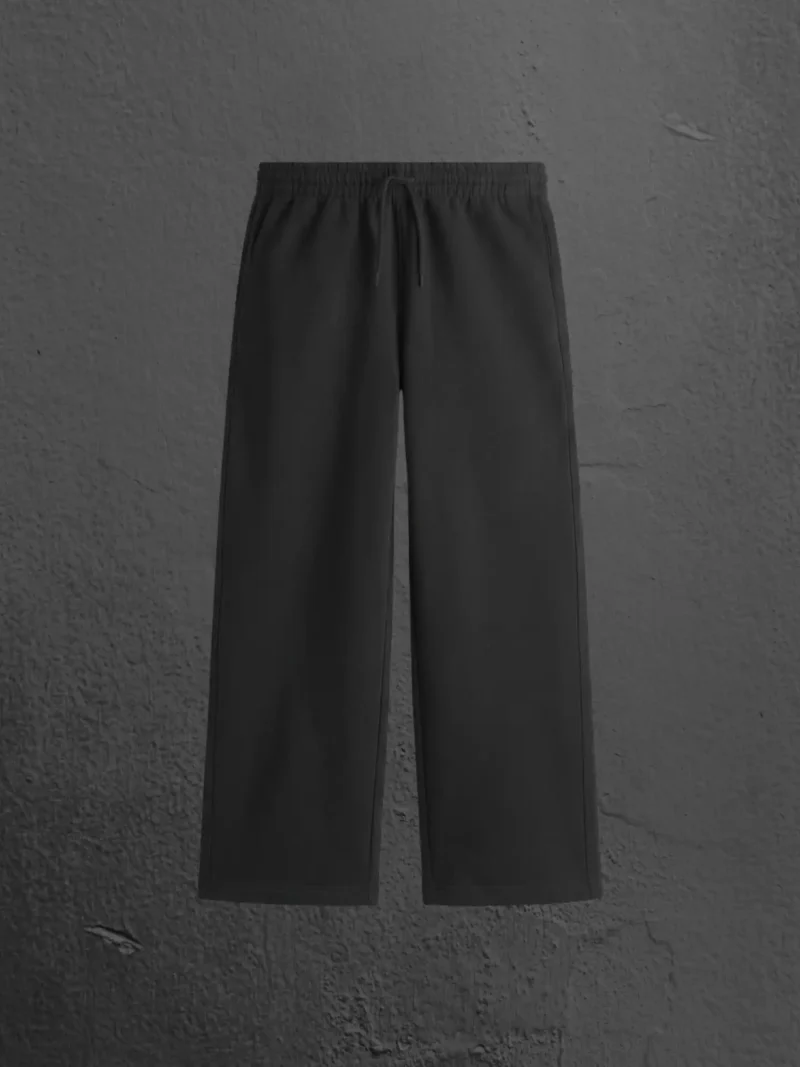 Flat Lay of M4S Solids Black Unisex Sweatpants