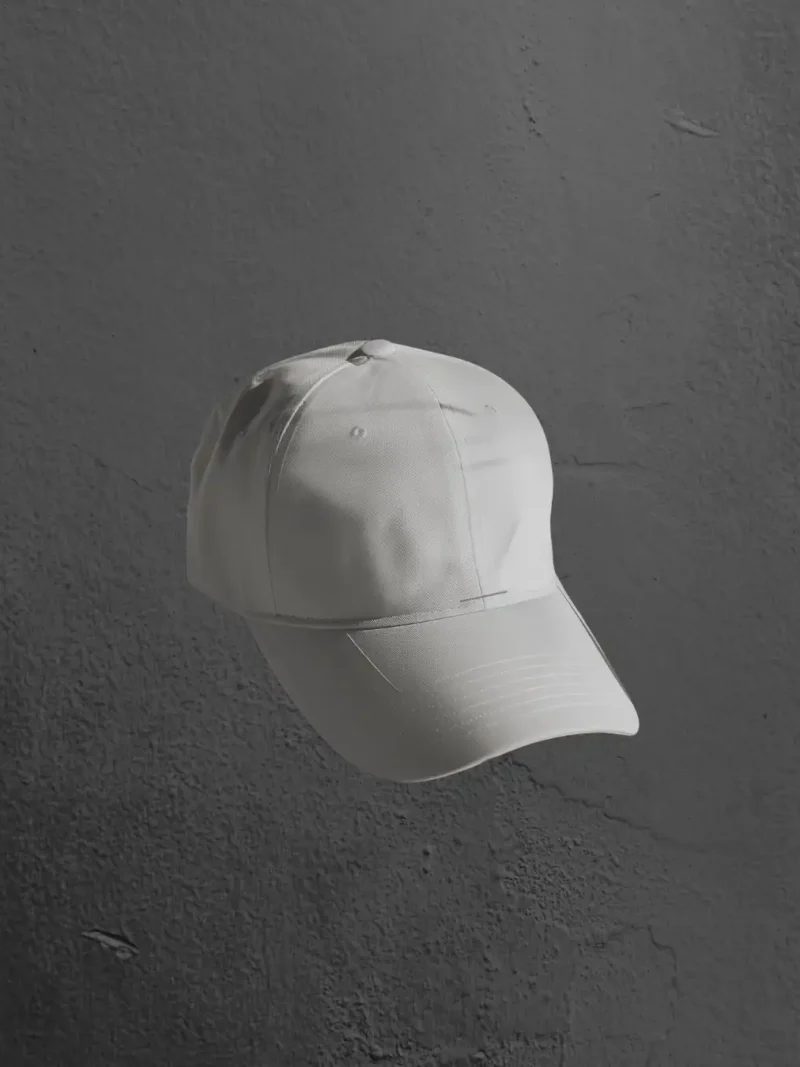 Front profile of M4S Solids Grey Baseball Ottoman Cap