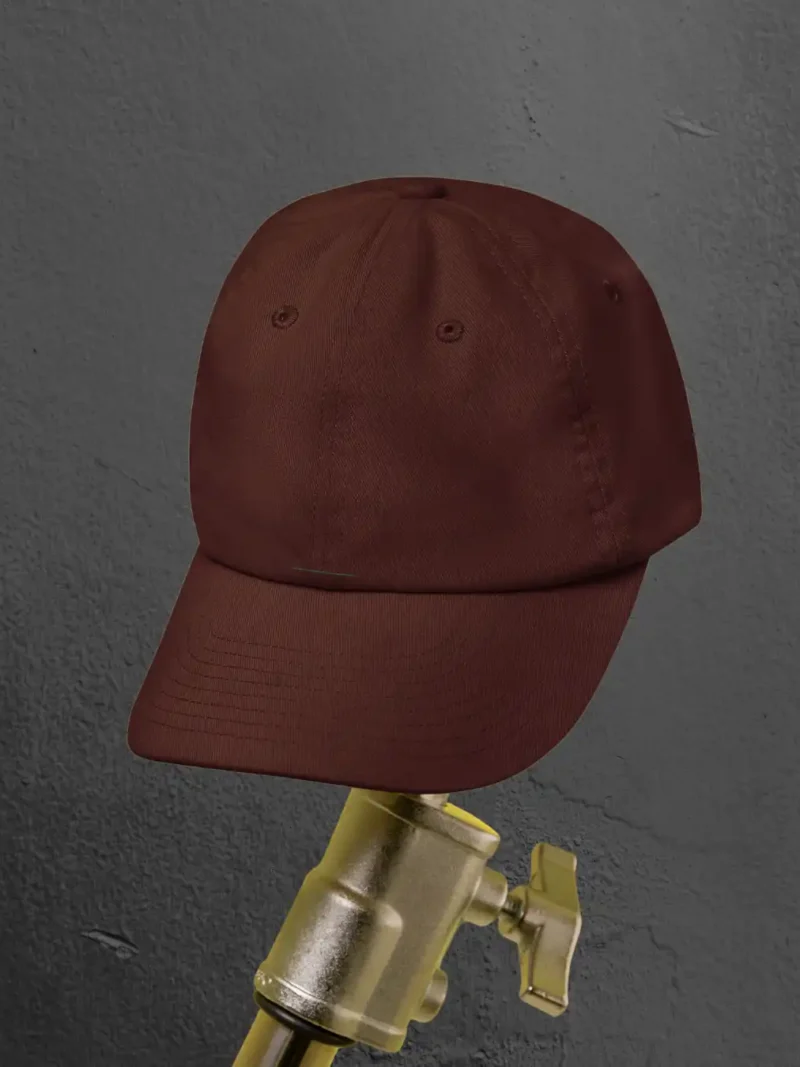 Front profile of M4S Solids Maroon Classic Baseball Cap