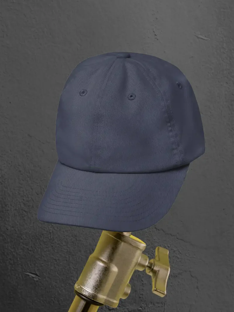 Front profile of M4S Solids Navy Blue Classic Baseball Cap