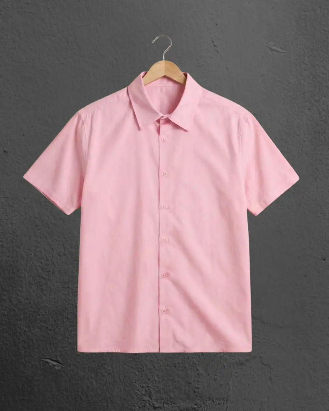 M4S Solids Light Pink Unisex Oversized Shirt on a hanger M4S Solids Light Pink Unisex Oversized Shirt on a hanger