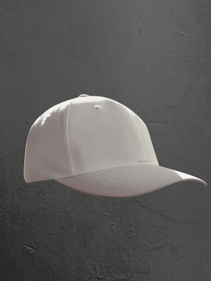 Side profile of M4S Solids Grey Baseball Ottoman Cap