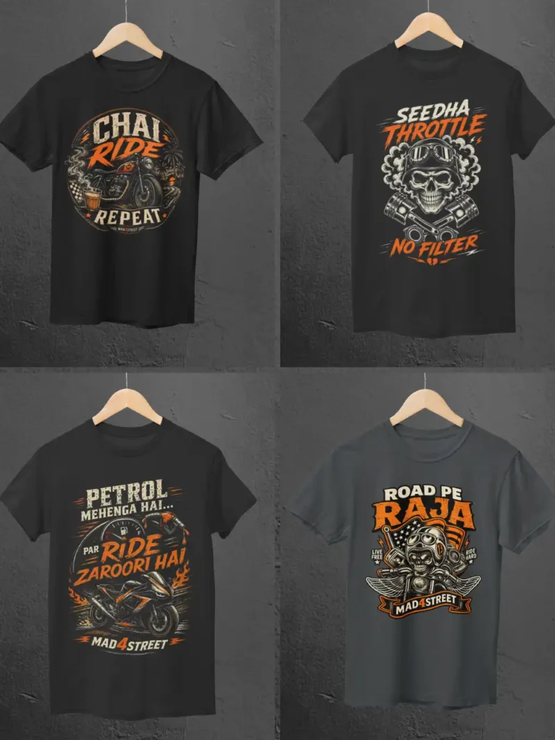 M4S Full Throttle Combo tees on hanger