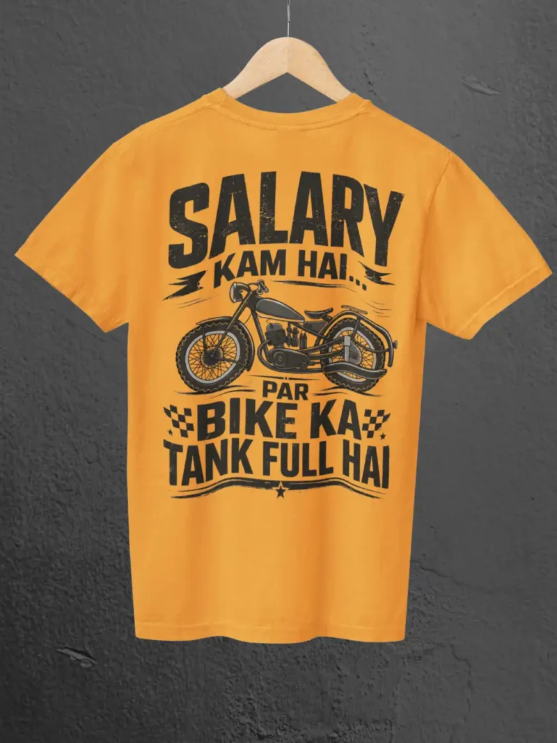 Tank Full Hai Golden Yellow Oversized Tee on a Hanger